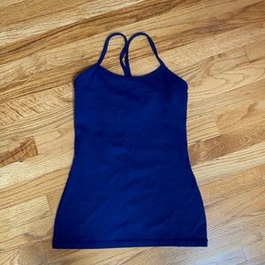 Lululemon power Y tank in purple. Size 4